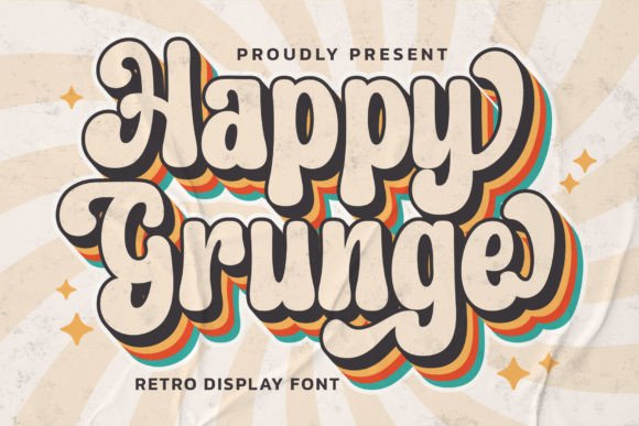 Happy Grunge: Infusing Groovy Retro Charm into Modern Designs