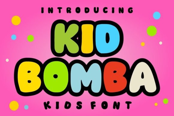 Kid Bomba: A Dynamic Display Font for Bold Designs