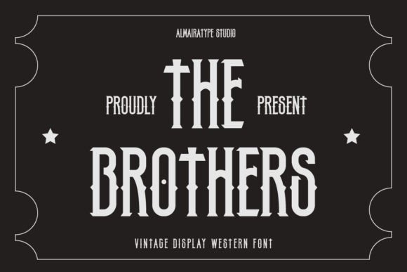 The Brothers Font: A Bold Western Display Typeface