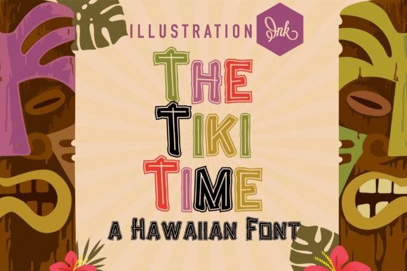 The Tiki Time: A Tropical Display Font for Vibrant Designs